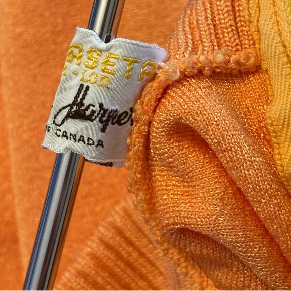 VINTAGE Helen Harper Orange Sleeveless Pullover Top -Size 16 - Picture 4 of 12